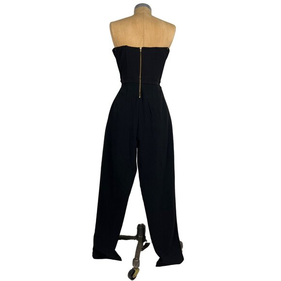 Express Jumpsuit Strapless Black Evening Jumper - Picture 4 of 8